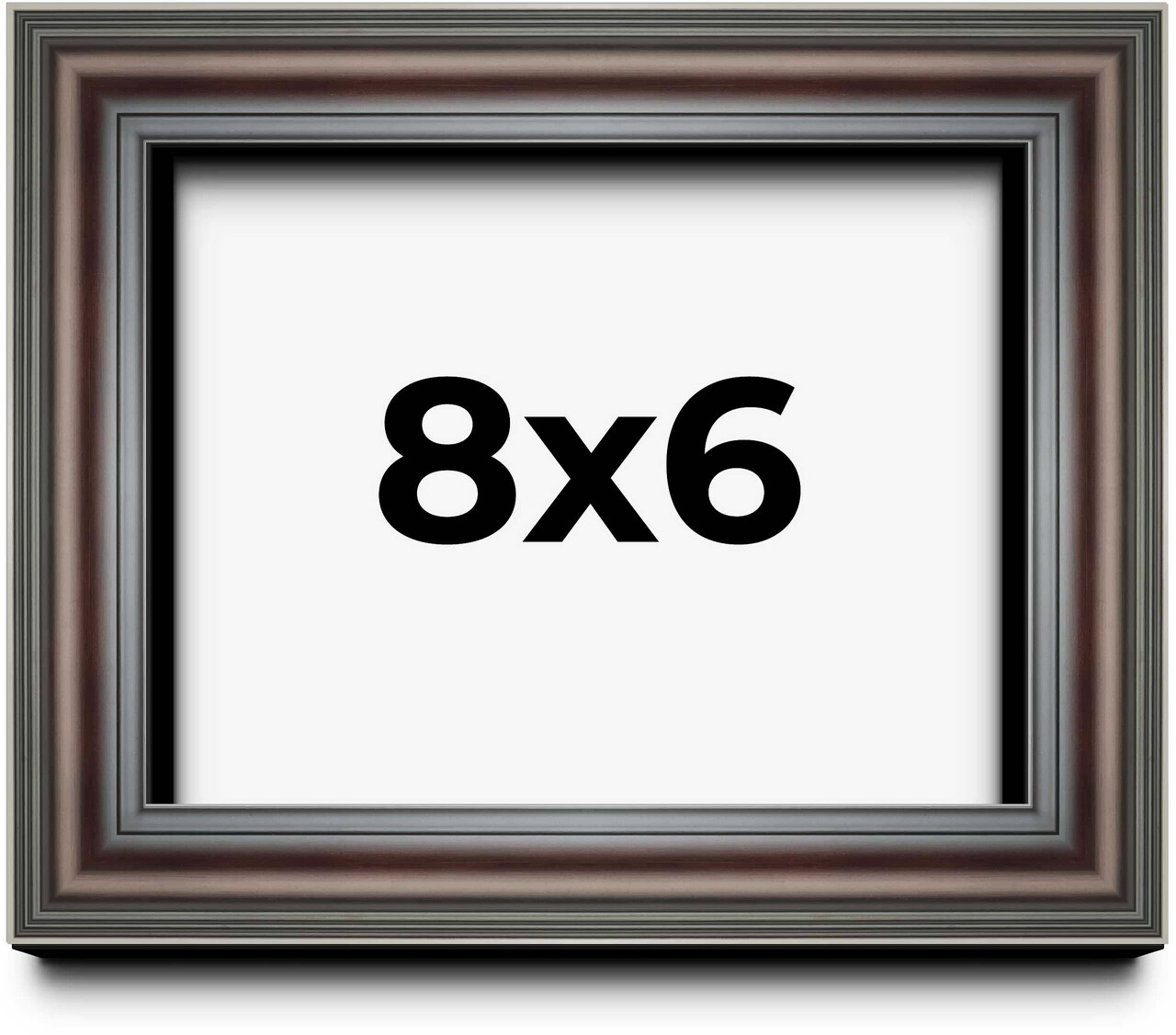 Photo Size Shadow Box 1.75" Deep Brown Frame - UV Acrylic, Backing, Hanging Hardware